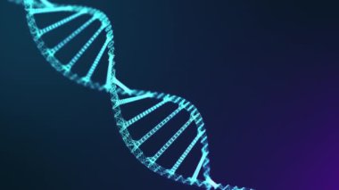 Soyut teknoloji bilim konsepti, parıltılı DNA kod yapısı. Bilim konsepti geçmişi. Nano teknoloji.