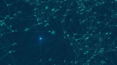 Teknoloji bağlantısı dijital büyük veri konsepti. Mavi arkaplandaki dijital veri akışının soyut hali. Büyük veriler aktarılıyor. Veri setlerinin aktarımı ve depolanması, engelleme zinciri, sunucu, yüksek hızlı İnternet.