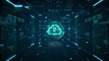 Bulut hesaplama ve büyük veri konsepti. Dijital verilerin ve gelecekteki bilgilerin 5G bağlantısı. Nesnelerin soyut yüksek hızlı interneti IOT büyük veri bulut hesaplama.