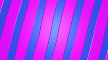 A bright abstract background of alternating stripes of pink and blue. A leisurely looping movement. An empty space to insert your information..