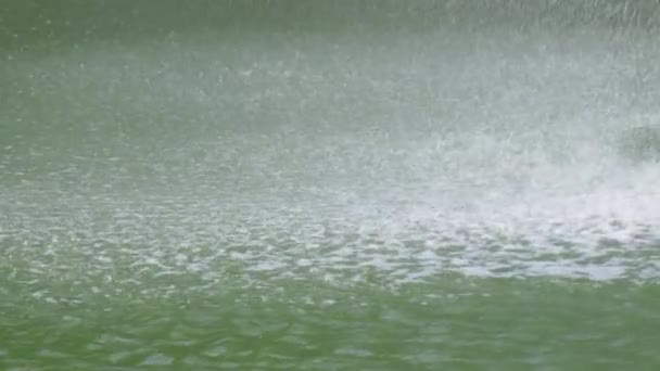 水面に散らばっている滝の滴 — ストック動画