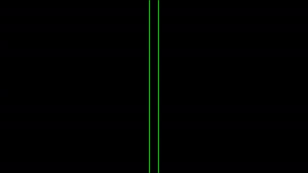 幾何学的な移動線と長方形を使用して黒から緑に背景を変更する — ストック動画