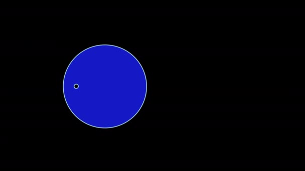 Animation Des Erscheinens Und Verschwindens Eines Schlüssels Auf Schwarzem Hintergrund — Stockvideo