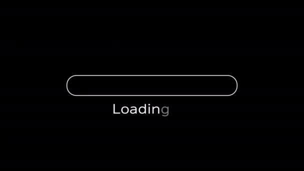 Loading Bar Red Green Black Background — Stock Video