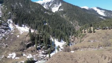 Etrafı dağlarla çevrili Aru Vadisi 'nin güzel manzarası.