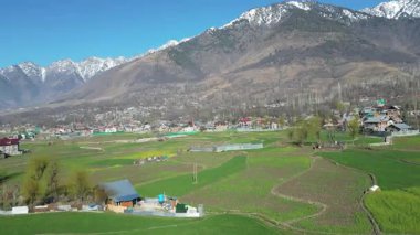 Kaşmir Vadisi 'nin güzel hava manzarası