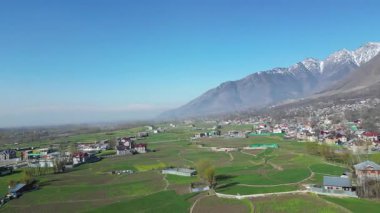 Kaşmir Vadisi 'nin güzel hava manzarası