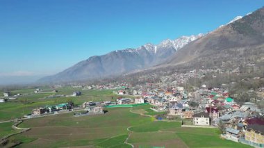 Kaşmir Vadisi 'nin güzel hava manzarası