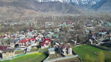 Kaşmir Vadisi 'nin güzel hava manzarası