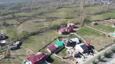 Kaşmir Vadisi 'nin güzel hava manzarası