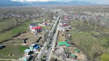 Kaşmir Vadisi 'nin güzel hava manzarası