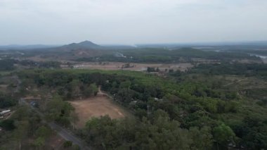 Aerial view of Mukutmanipur