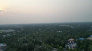 Aerial view of bay of bengal 