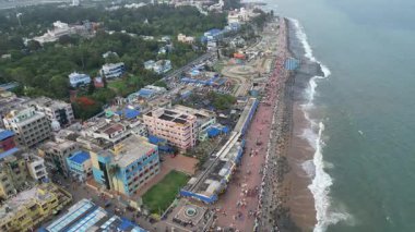 Aerial view of bay of bengal 
