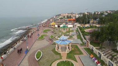 Aerial view of bay of bengal 