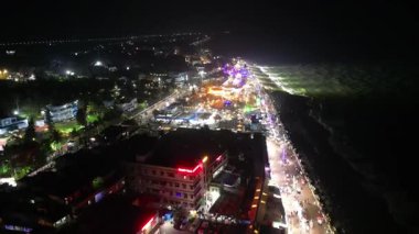 Aerial view of bay of bengal 