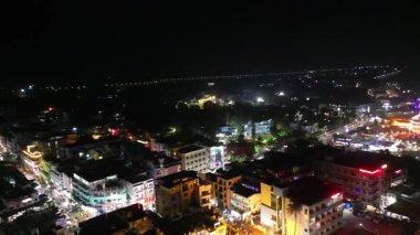 Aerial view of bay of bengal 