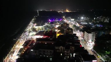 Aerial view of bay of bengal 
