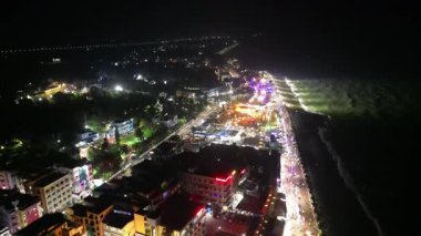 Aerial view of bay of bengal 