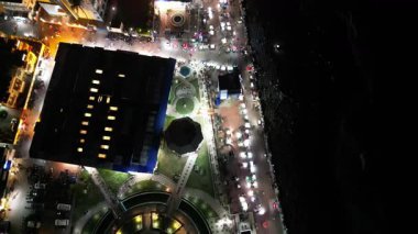 Aerial view of bay of bengal 