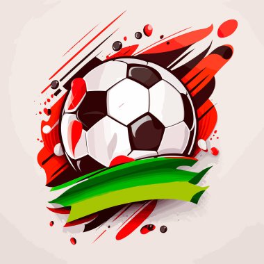 Futbol gol anı. Spor malzemeleri sembolü. karikatür vektör illüstrasyonu, izole arkaplan, etiket, etiket