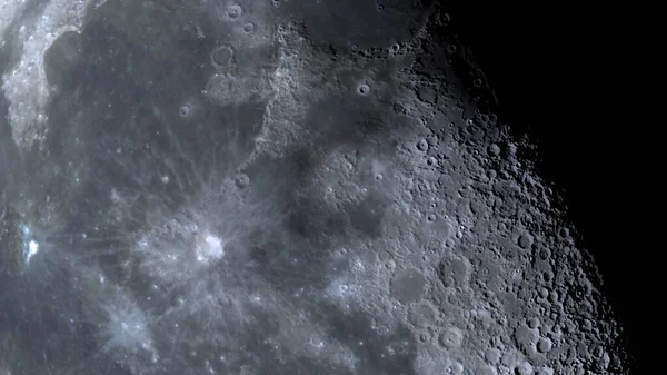 3d rendering close up surface of the Moon