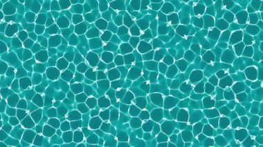 Caustics and   reflected light on the water surface. 3d rendering of sea surface. Blue ocean