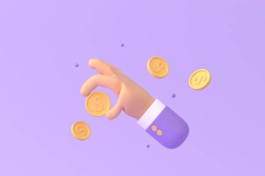 Tax Day Reminder Concept. Businessman submit tax by online concept, online tax payment and report. Business income. 3d illustration.