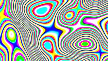 3D çizim Colordul su deseni, doku. Soyut kaotik pop sanatı su yüzeyi deseni. Yaz arkaplanı için harika