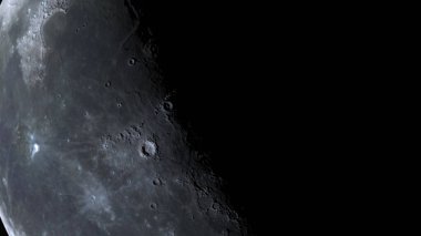 3d rendering close up surface of the Moon