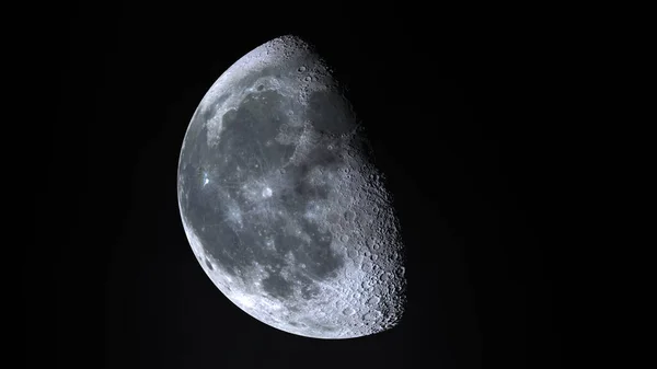 3d rendering of Waxing Moon and before Full Moon