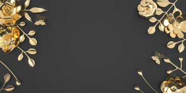 Mother's Day and Valentine's Day greeting card, 3D rendering of celebrations on special days.