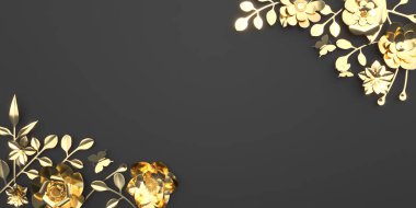 Mother's Day and Valentine's Day greeting card, 3D rendering of celebrations on special days.