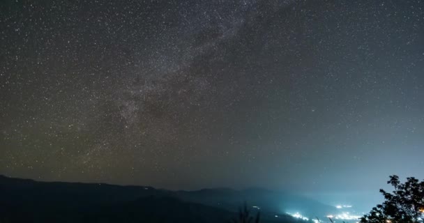 Cerul Noapte Mon Muen Mak Chiang Mai Thailanda — Videoclip de stoc
