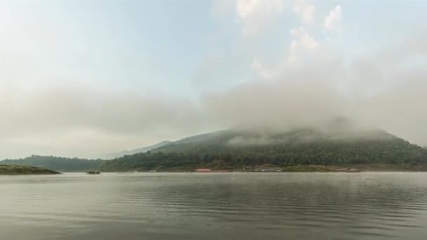 Nastavte Kameru Aby Zachytila Atmosféru Kaeng Reservoir Lamphun Thajsko Nechte — Stock video