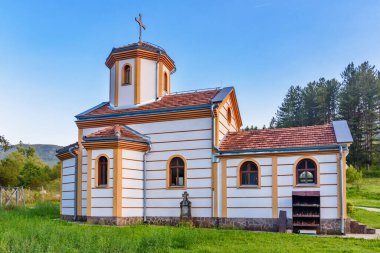 Pirot, Sırbistan - 27 Ağustos 2022: Kutsal Peygamber Elijah Manastırı (Manastır Svetog proroka Ilije: Sırp) - Rsovci