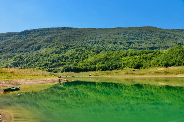 Удивительный Вид Извилистое Мечущееся Озеро Завой Старой Горе Сербия Завойско — стоковое фото