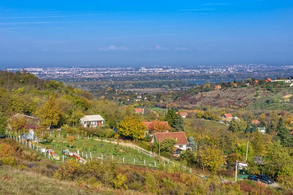 Нові Сад Сербія Листопада 2022 Вид Новий Сад Гори Фруска — стокове фото