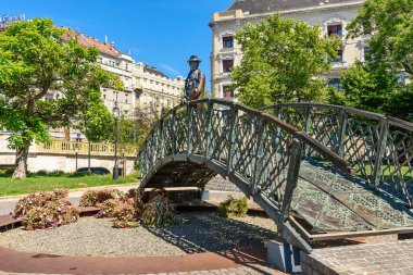 Budapest, Hungary - July 04, 2022: Statue of Imre Nagy in Budapest.