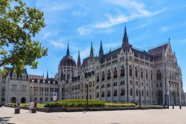 Budapest, Hungary - July 04, 2022: View of Hungarian Parliament Building in Budapest