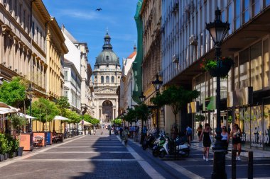 Budapest, Hungary - July 04, 2022: St. Stephen's Basilica is a Roman Catholic basilica in Budapest, Hungary. It is named in honour of Stephen, the first King of Hungary