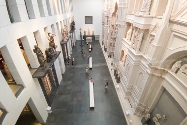 Florence, İtalya - 29 Haziran 2023: Floransa, İtalya 'daki Opera del Duomo Müzesi.