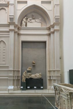 Florence, İtalya - 28 Haziran 2023: Floransa, İtalya 'daki Opera del Duomo Müzesi.