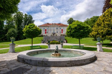 Ljubljana, Slovenya - 27 Haziran 2023: Ljubljana, Slovenya 'daki Tivoli Parkı.