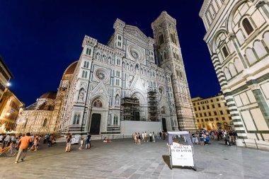 Floransa, İtalya - 28 Haziran 2023: Vaftizcilik San Giovanni, İtalya