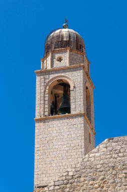 Dubrovnik, Hırvatistan - 03 Ağustos 2023: Ünlü seyahat beldesi Dubrovnik, Dalmaçya, Hırvatistan ve Avrupa 'ya bakın. Eski Dubrovnik kasabası