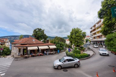 Herceg Novi, Karadağ - 06 Ağustos 2023: Karadağ 'ın Herceg Novi kentindeki eski kent.