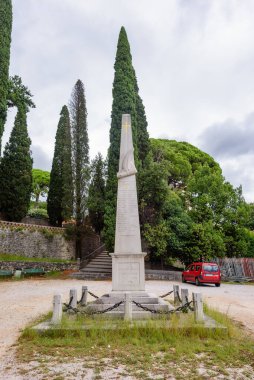 Herceg Novi, Karadağ - 06 Ağustos 2023: Herceg Novi, Karadağ 'daki Savina Manastırı