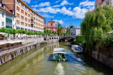 Ljubljana, Slovenya - 27 Haziran 2023: Slovenya, Ljubljana 'nın başkenti