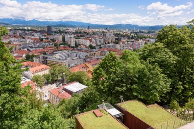 Ljubljana, Slovenya - 27 Haziran 2023: Güzel şehir Ljubljana.
